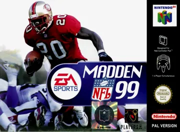 Madden NFL 99 (Europe) box cover front